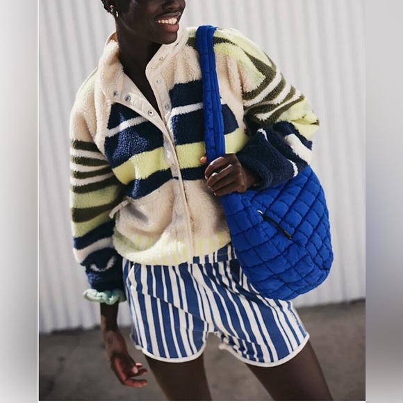 FP MOVEMENT Hit The Slopes Printed Fleece Jacket / Fielding Stripe Combo - Picture 5 of 9